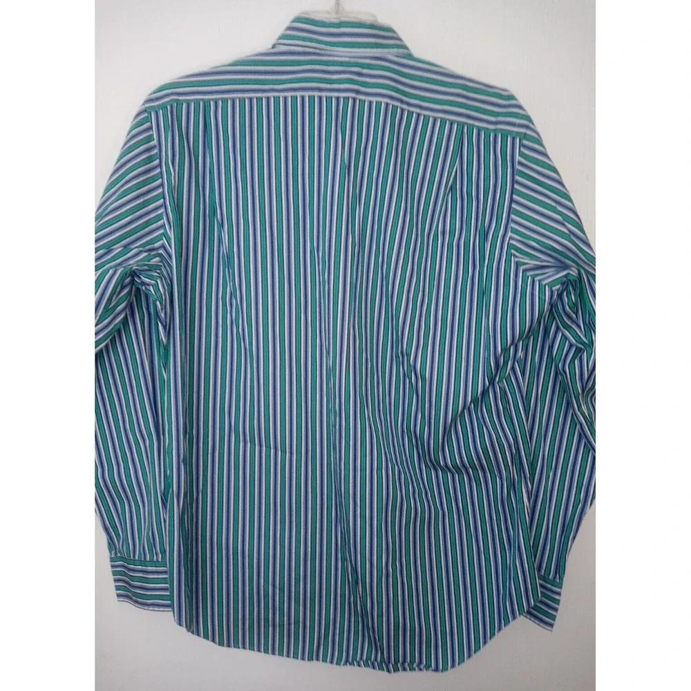 Polo Ralph Lauren Shirt Mens Sz L 16 Curham Classic Fit striped  Preppy Acadamia